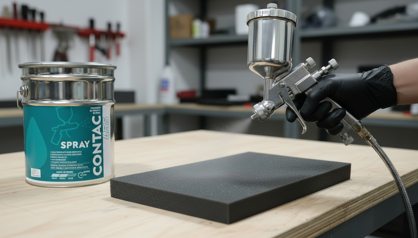 Cómo se aplica correctamente la pega spray Contac 455