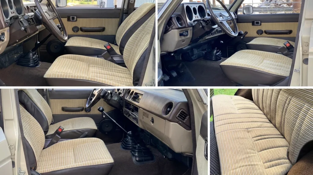 Tela marrón Land Cruiser FJ60 y FJ62 el detalle original que transforma por completo el interior de tu Toyota