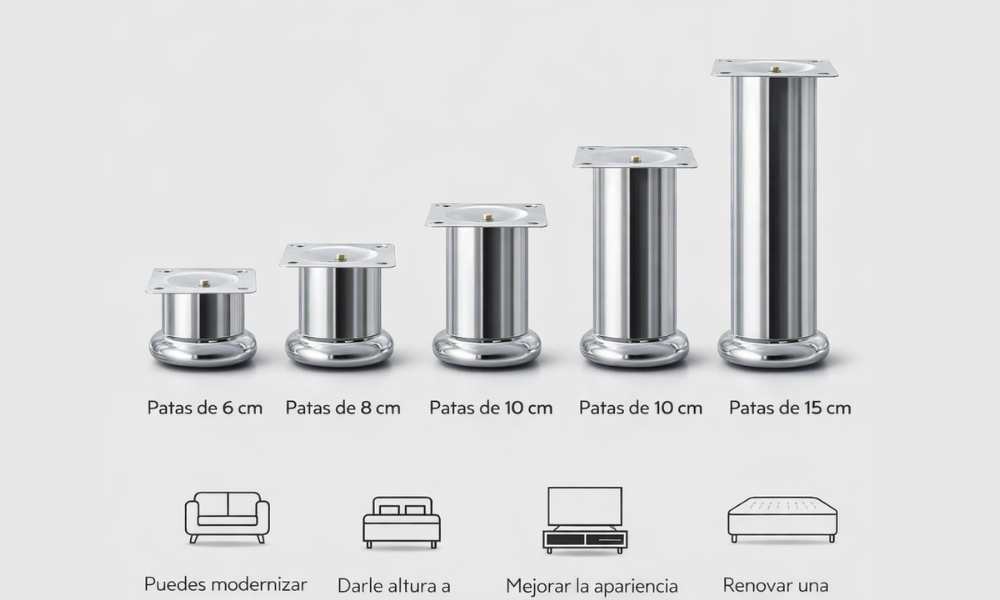 Tipos de patas para muebles que puedes encontrar