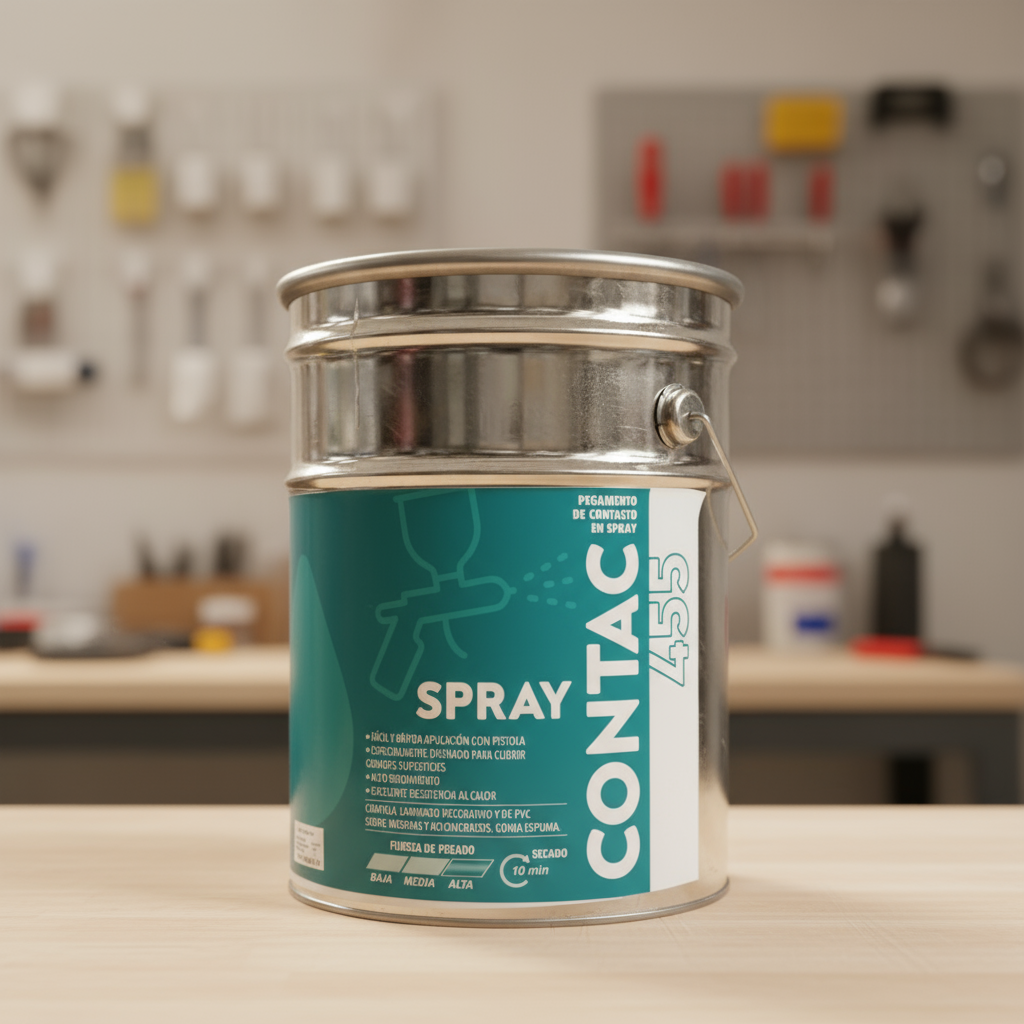 aplicar correctamente la pega spray Contac 455 Guía completa paso a paso