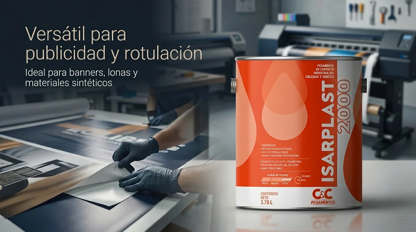 ¿Qué tiene de especial la Pega Isarplast 2000 para banners de publicidad